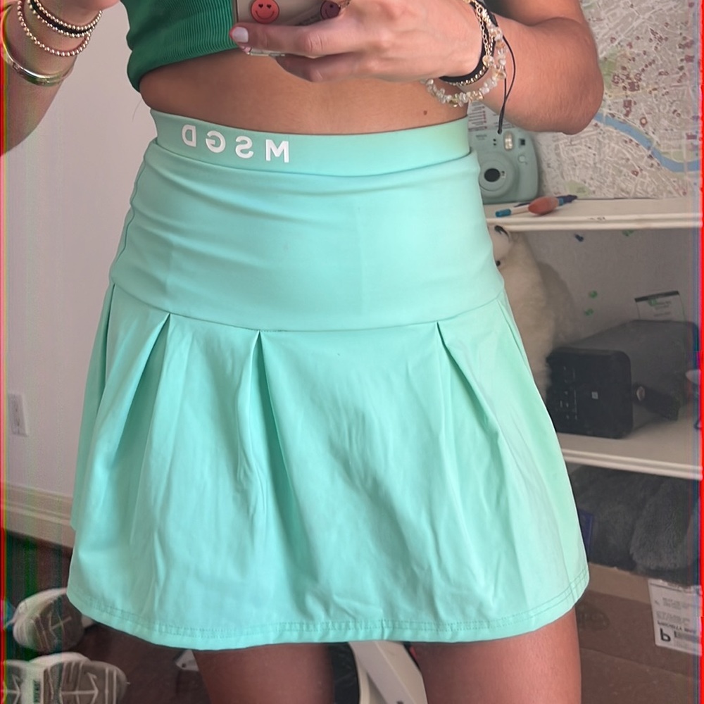 Teal Tennis Skirt